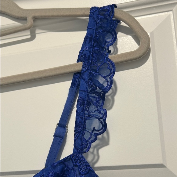 NWT Anthropologie Blue Lace Sleeveless Dress - Picture 6 of 8